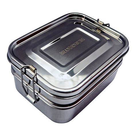 brandenburg stainless steel bento box|Brandenburg Stainless Steel Bento Box .